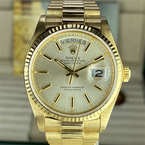 rolex day date gold 18038|rolex day date 18038 price.